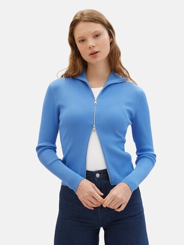 TOM TAILOR DENIM Strickjacke in Blau