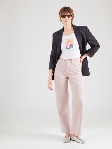 Calvin Klein Jeans tavaline Särk 'Pride', värv valge