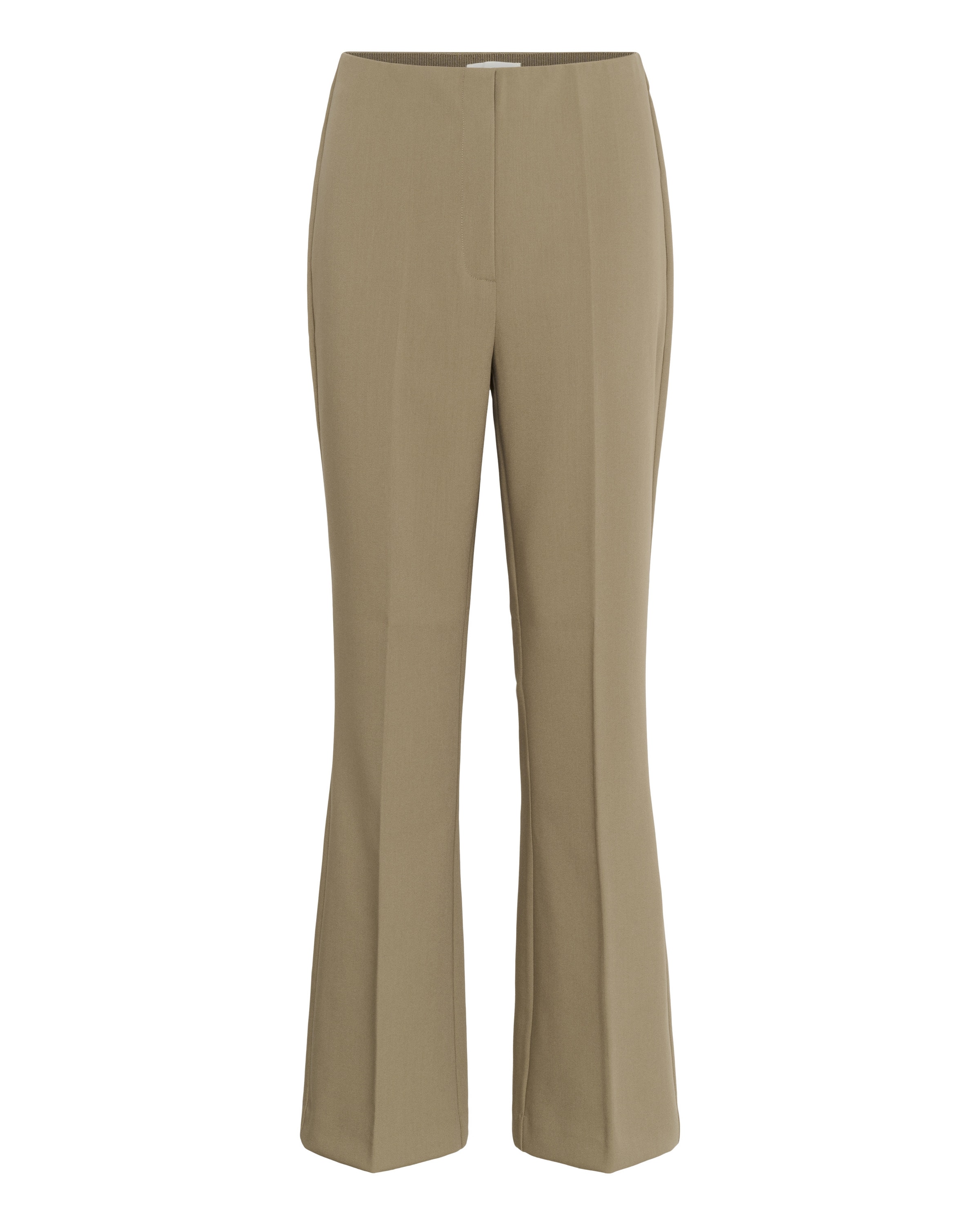 Pantalon 'SLCorinne' SOAKED IN LUXURY en vert : devant