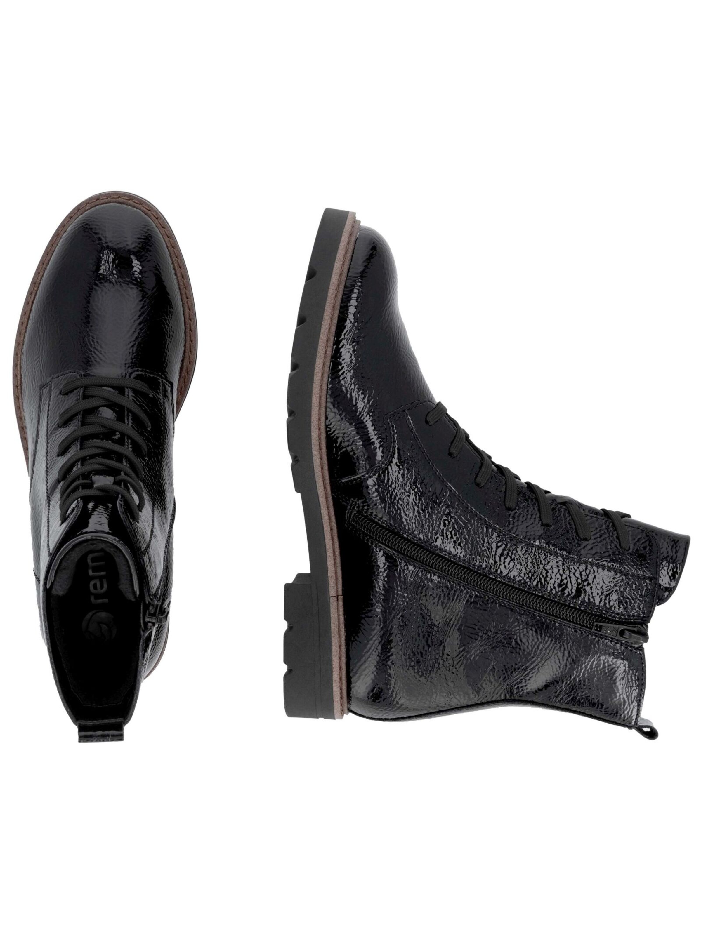 REMONTE Lace-up bootie in Black