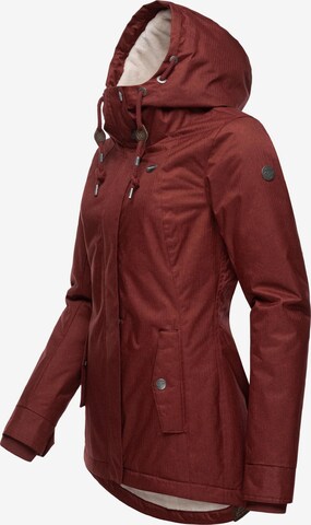 Ragwear Winter jacket 'Monade' in Red