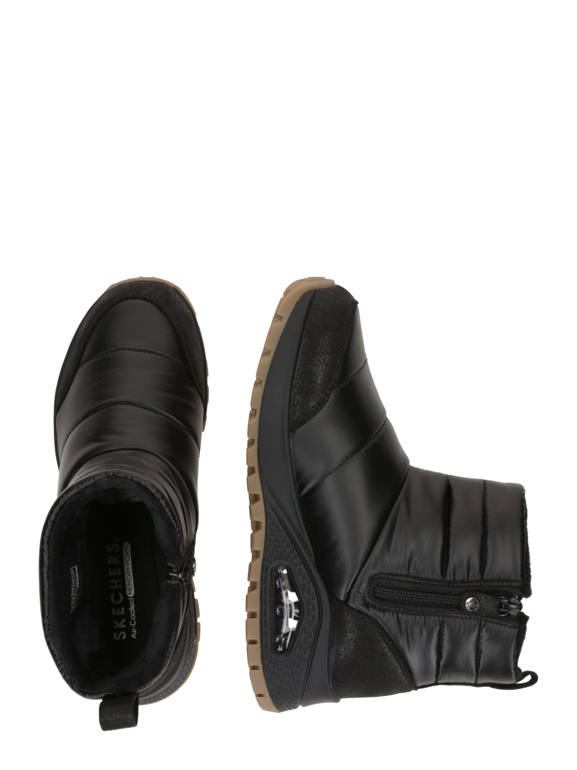 SKECHERS Μπότες για χιόνι 'UNO RUGGED' σε μαύρο