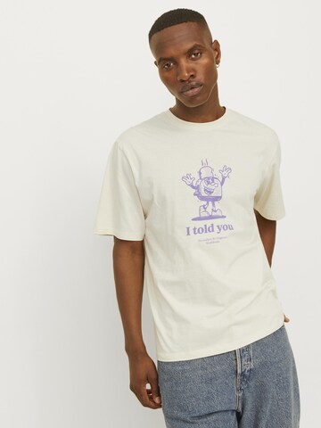 JACK & JONES Shirt in Beige