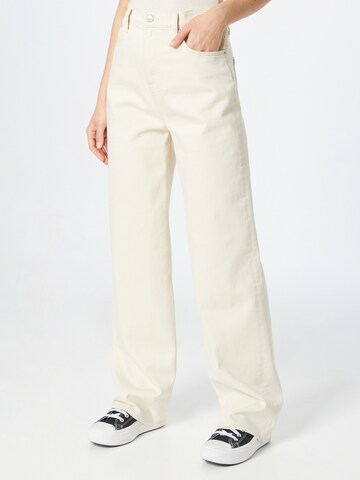 Calvin Klein Jeans Zvonové kalhoty Džíny – žlutá: přední strana