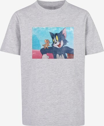T-Shirt 'Tom and Jerry' ABSOLUTE CULT en gris : devant