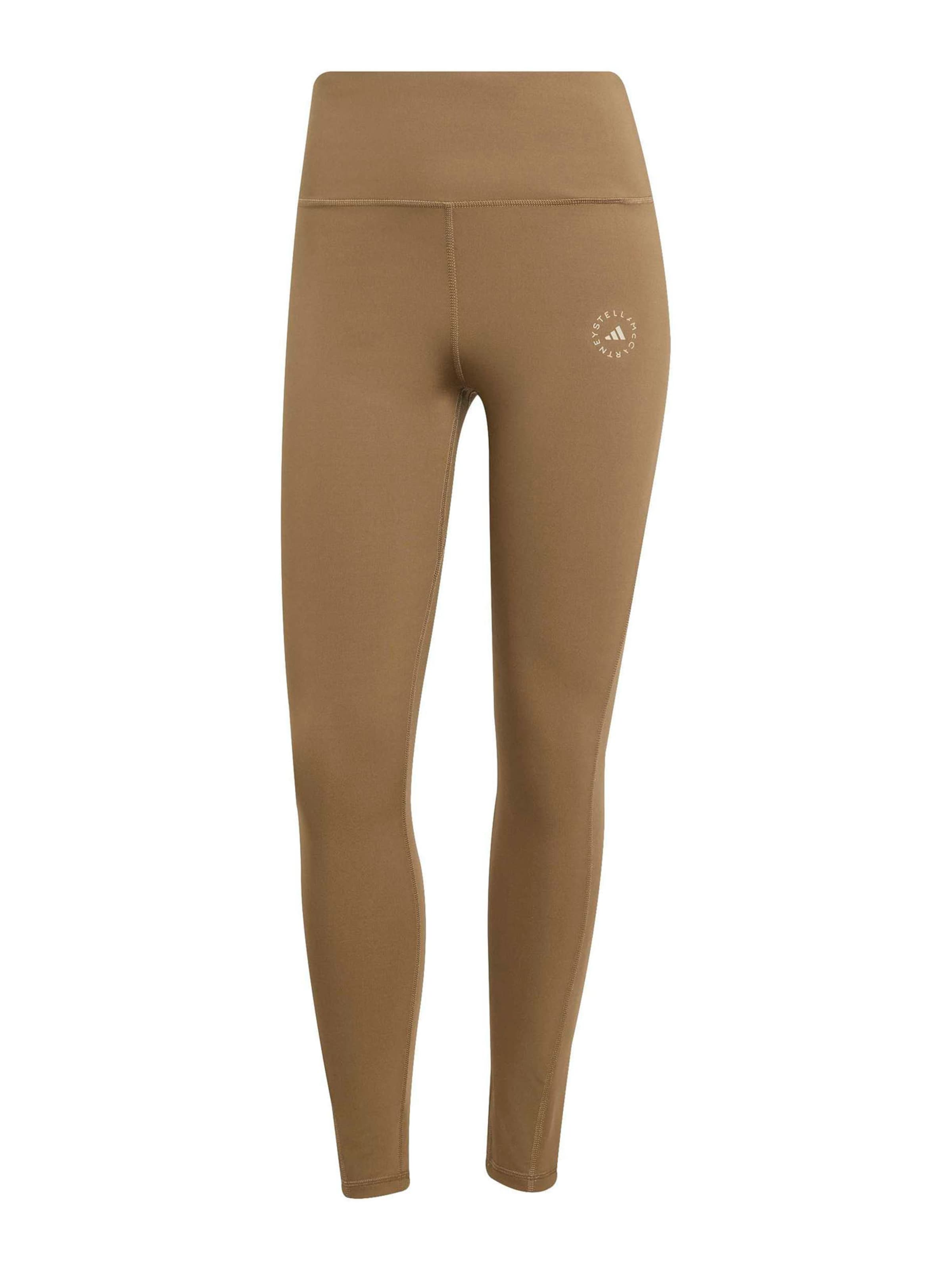 ADIDAS BY STELLA MCCARTNEY Skinny Sportsbukser 'Yoga 7/8' i brun: forside