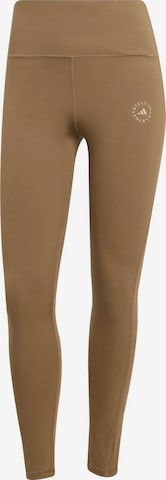 Pantalon de sport 'Yoga 7/8' ADIDAS BY STELLA MCCARTNEY en marron : devant