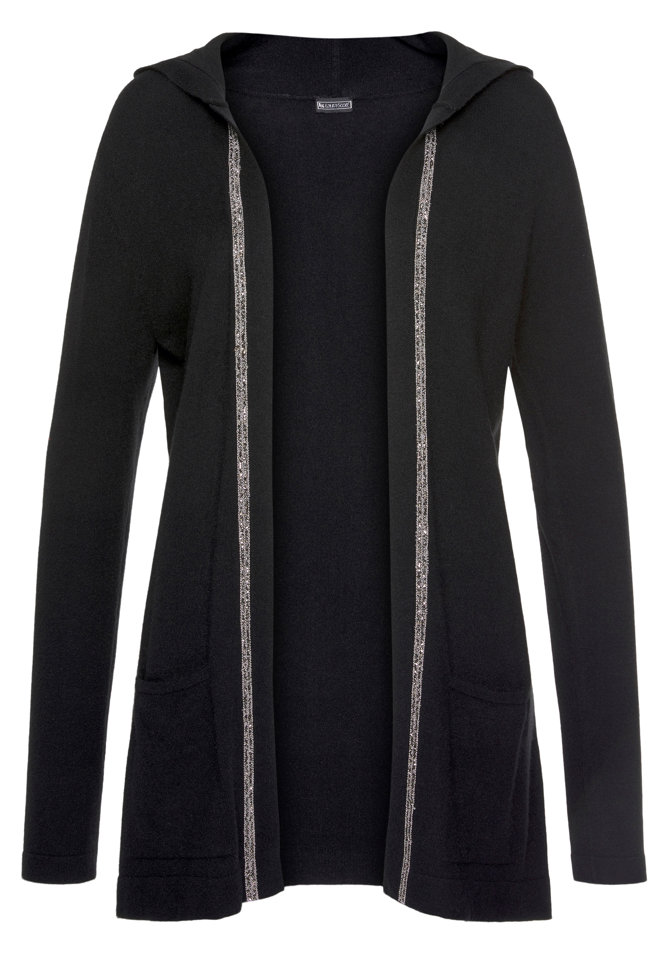 LAURA SCOTT Cardigan in Schwarz: Vorderseite