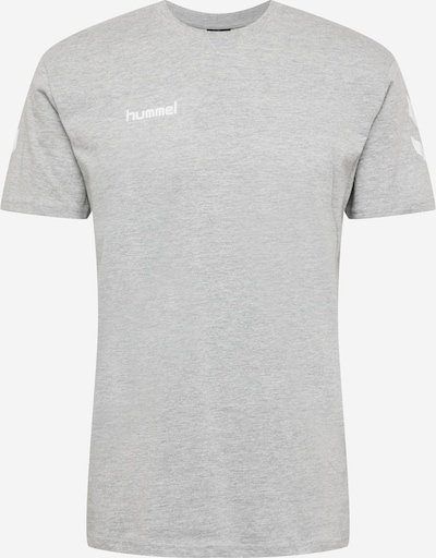 Hummel T-Shirt fonctionnel en gris chiné / blanc, Vue avec produit