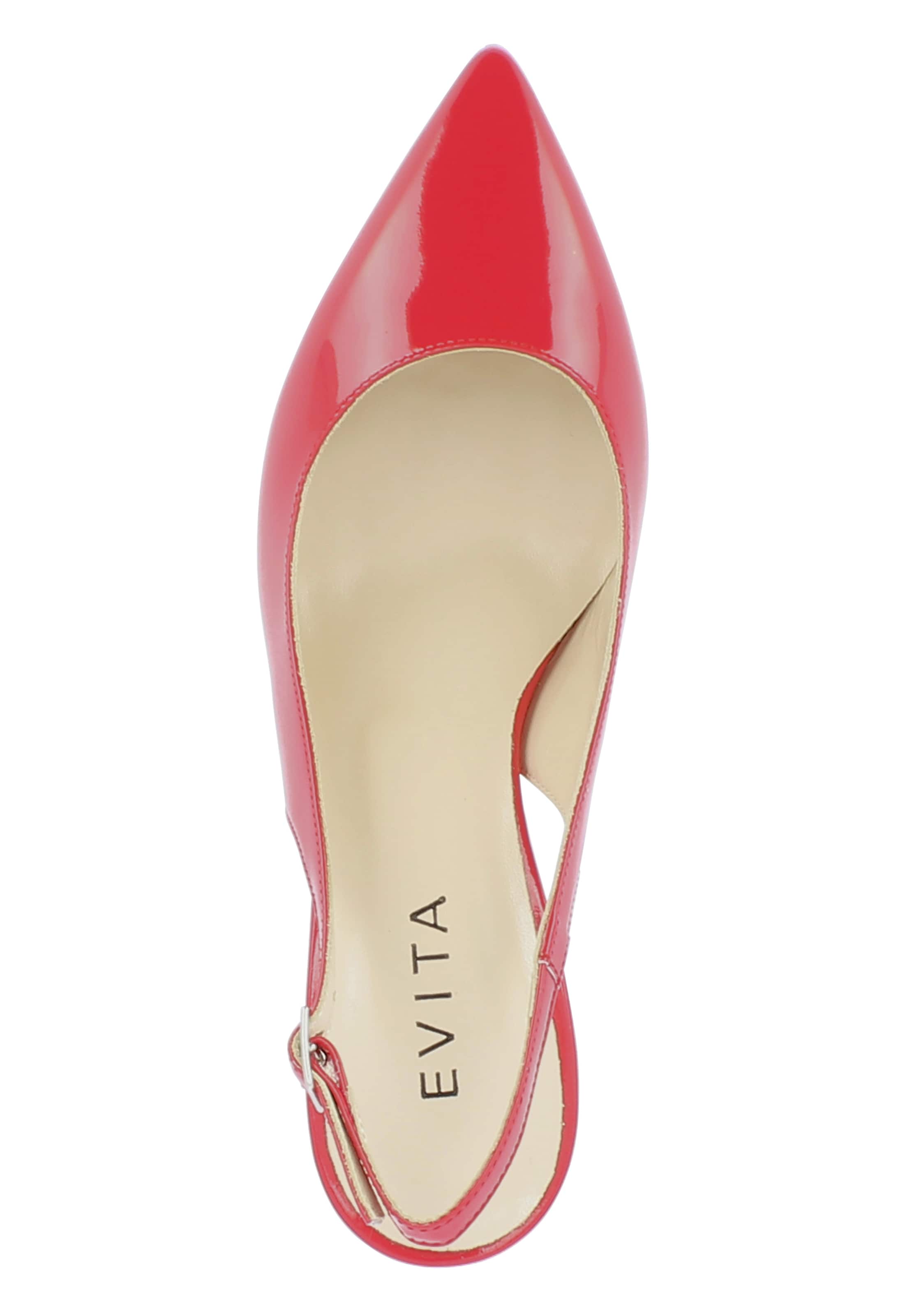 EVITA Slingback Pumps in Red