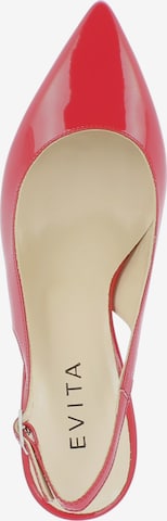 EVITA Slingback Pumps in Red