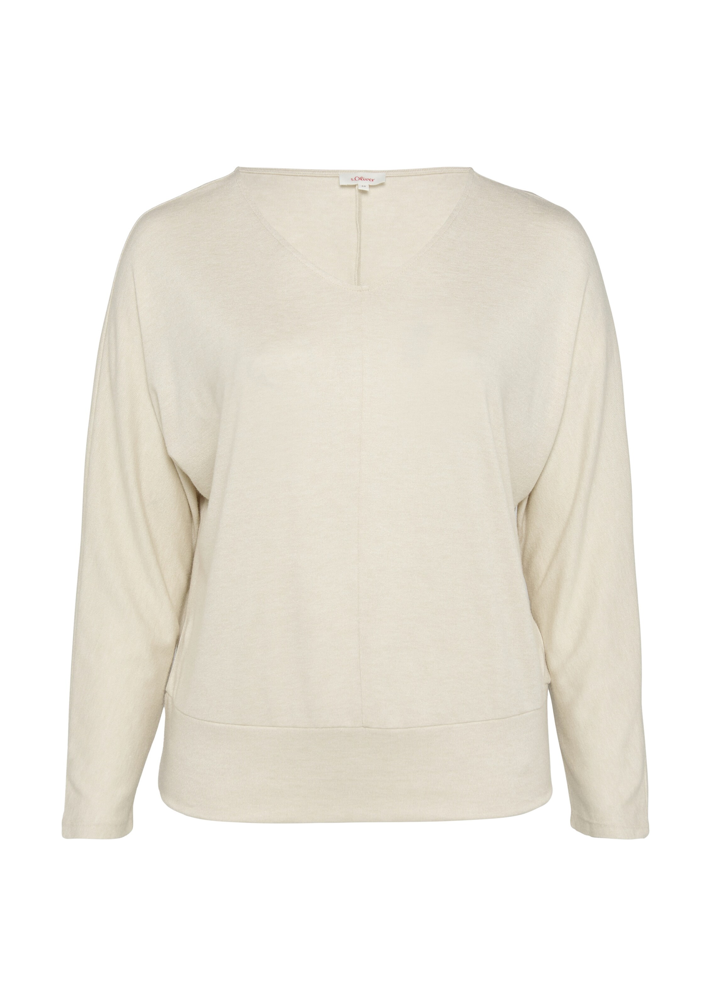 s.Oliver Red Label Plus Shirt in Beige: Vorderseite