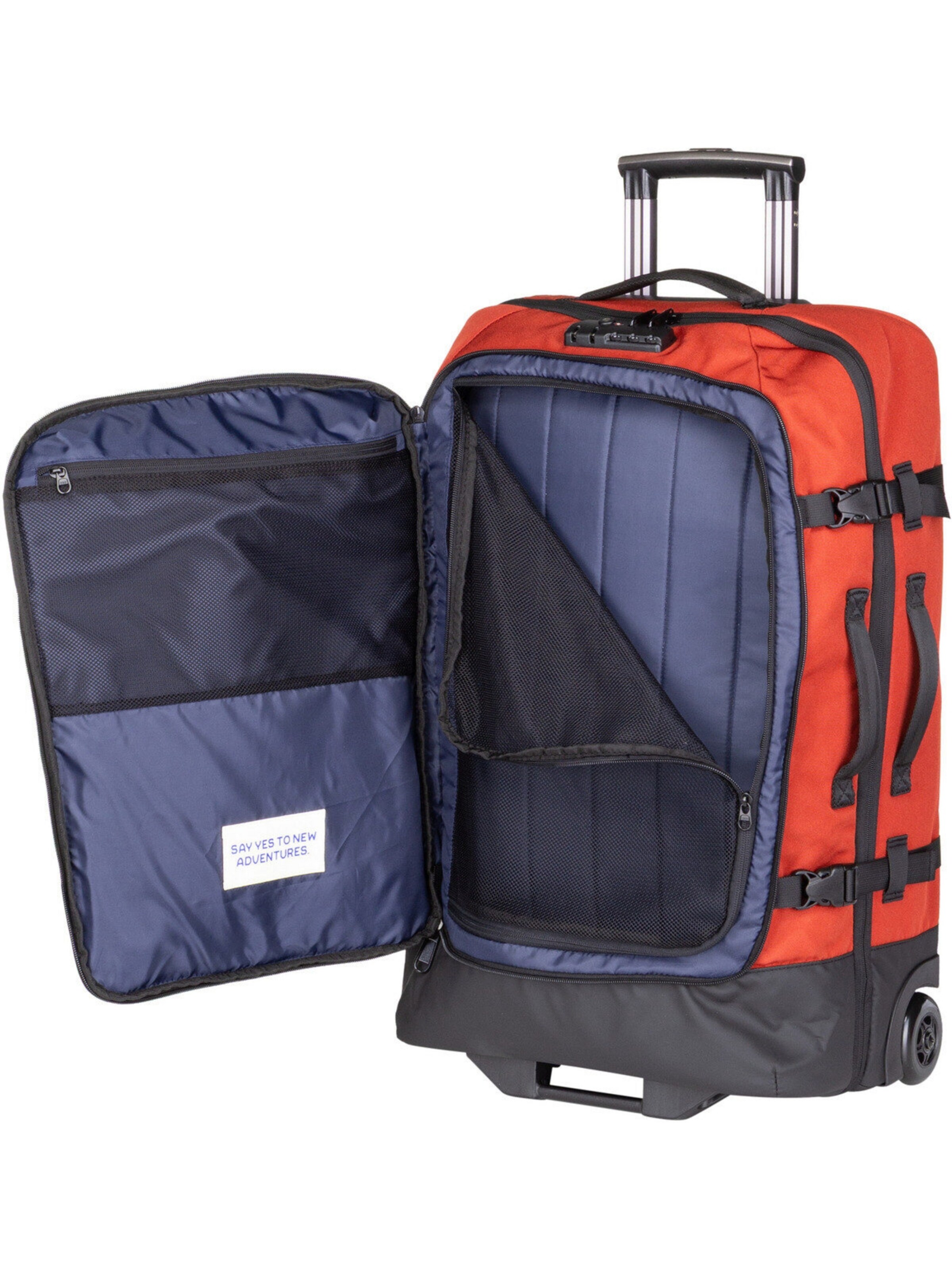 Cabaia Trolley 'Soft Suitcase Medium' in Orange