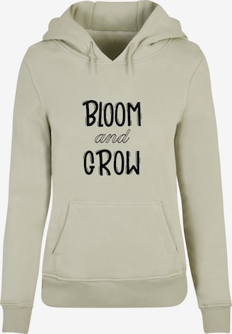 Sweat-shirt 'Spring - Bloom and grow' Merchcode en vert : devant