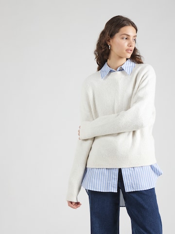 Pull-over 'PCNEMESIO' PIECES en blanc : devant