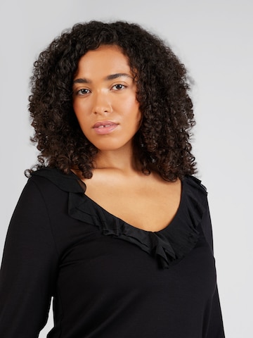 Guido Maria Kretschmer Curvy - Camiseta 'Cleo' en negro