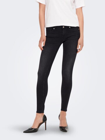 ONLY Skinny Jeans 'JUNE' in Zwart: voorkant