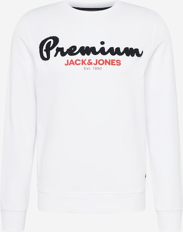 JACK & JONES Majica 'LUIS' | bela barva: sprednja stran