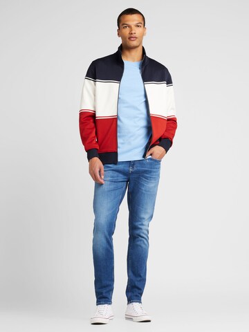 TOMMY HILFIGER Sweatjacke in Blau