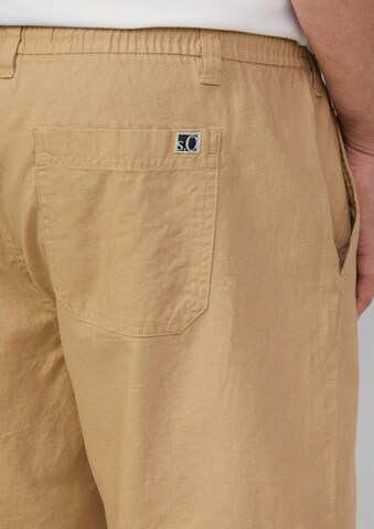 s.Oliver Loose fit Trousers 'Detroit' in Beige