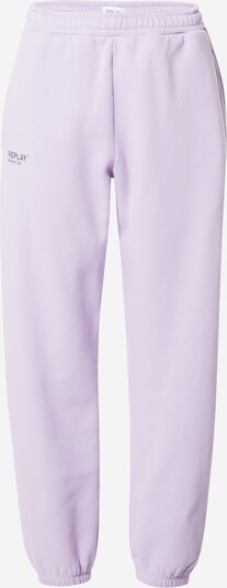 REPLAY Pants in Pastel purple / Black, Item view