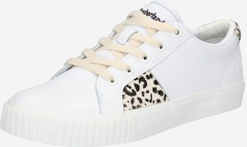 Baskets basses TIMBERLAND en blanc : devant