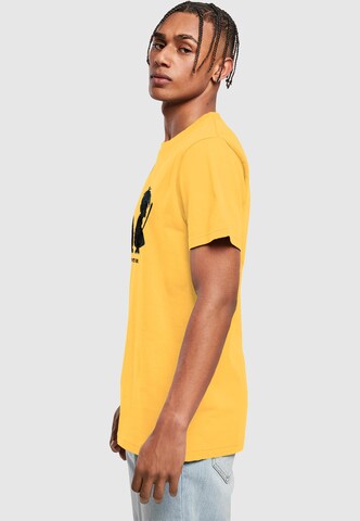 Maglietta 'Banksy - Boy Meets Girl' di Merchcode in giallo