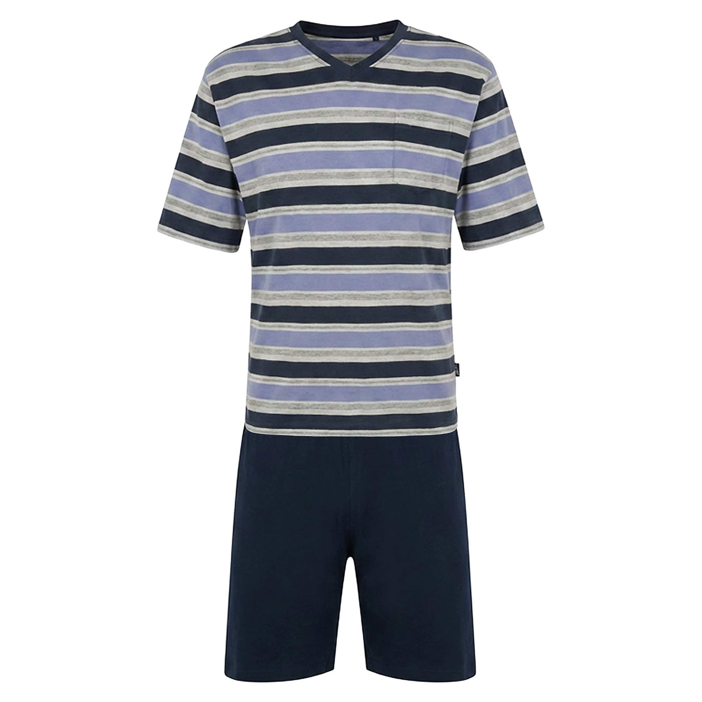 Pigiama corto di HAJO in blu: frontale