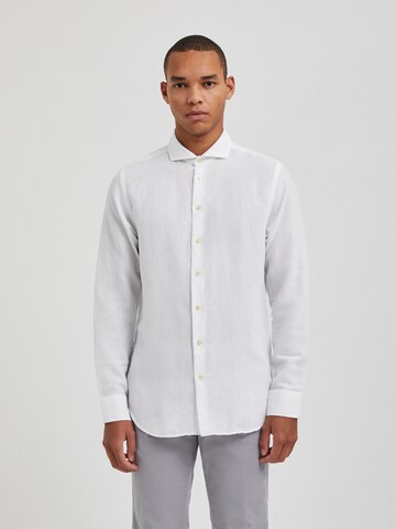 Bertoni Comfort fit Button Up Shirt 'Bart' in White: front