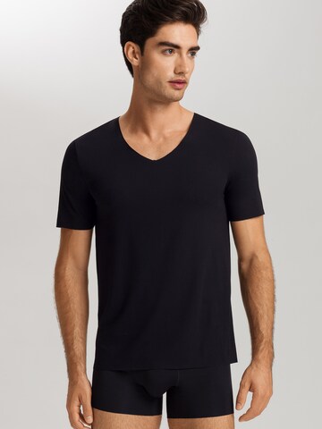 Hanro Shirt ' Clean Cut ' in Black: front