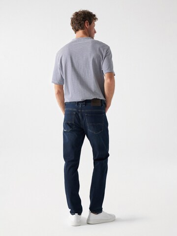 Coupe slim Jean Salsa Jeans en bleu