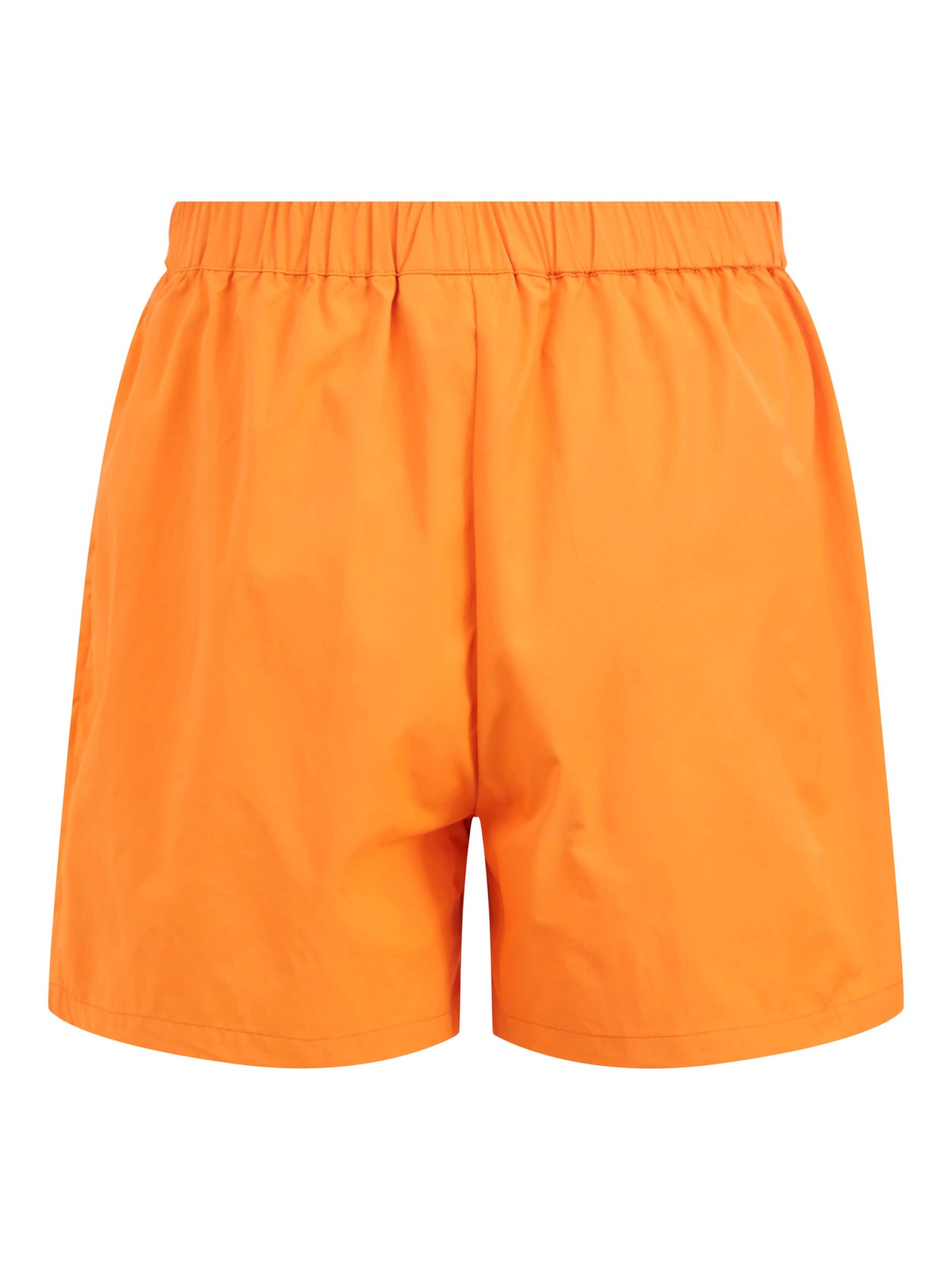 VILA - Regular Calças com pregas 'Katan' em laranja