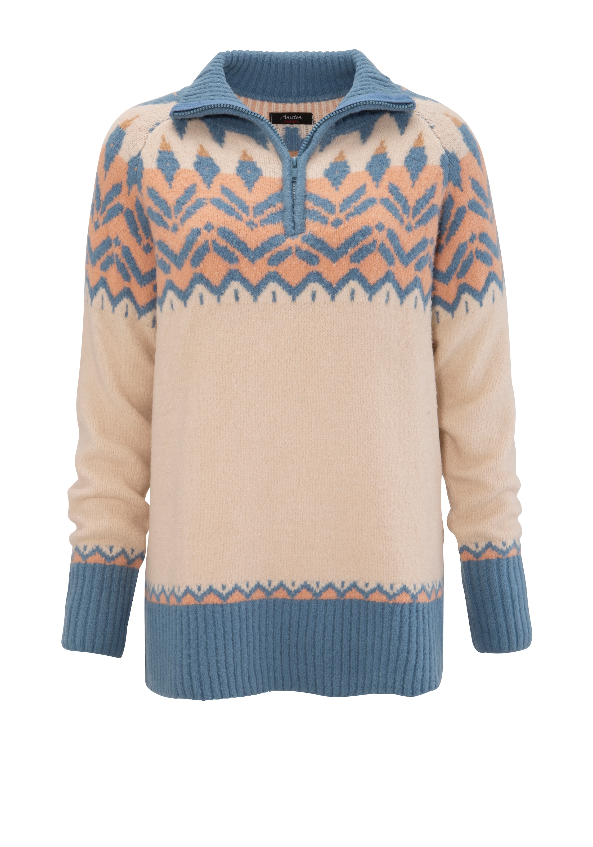 Aniston CASUAL Pullover in Mischfarben: Vorderseite