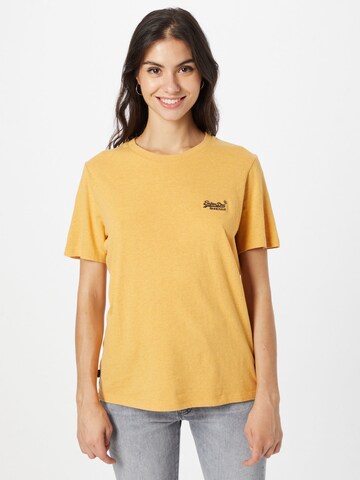 T-shirt Superdry en jaune : devant