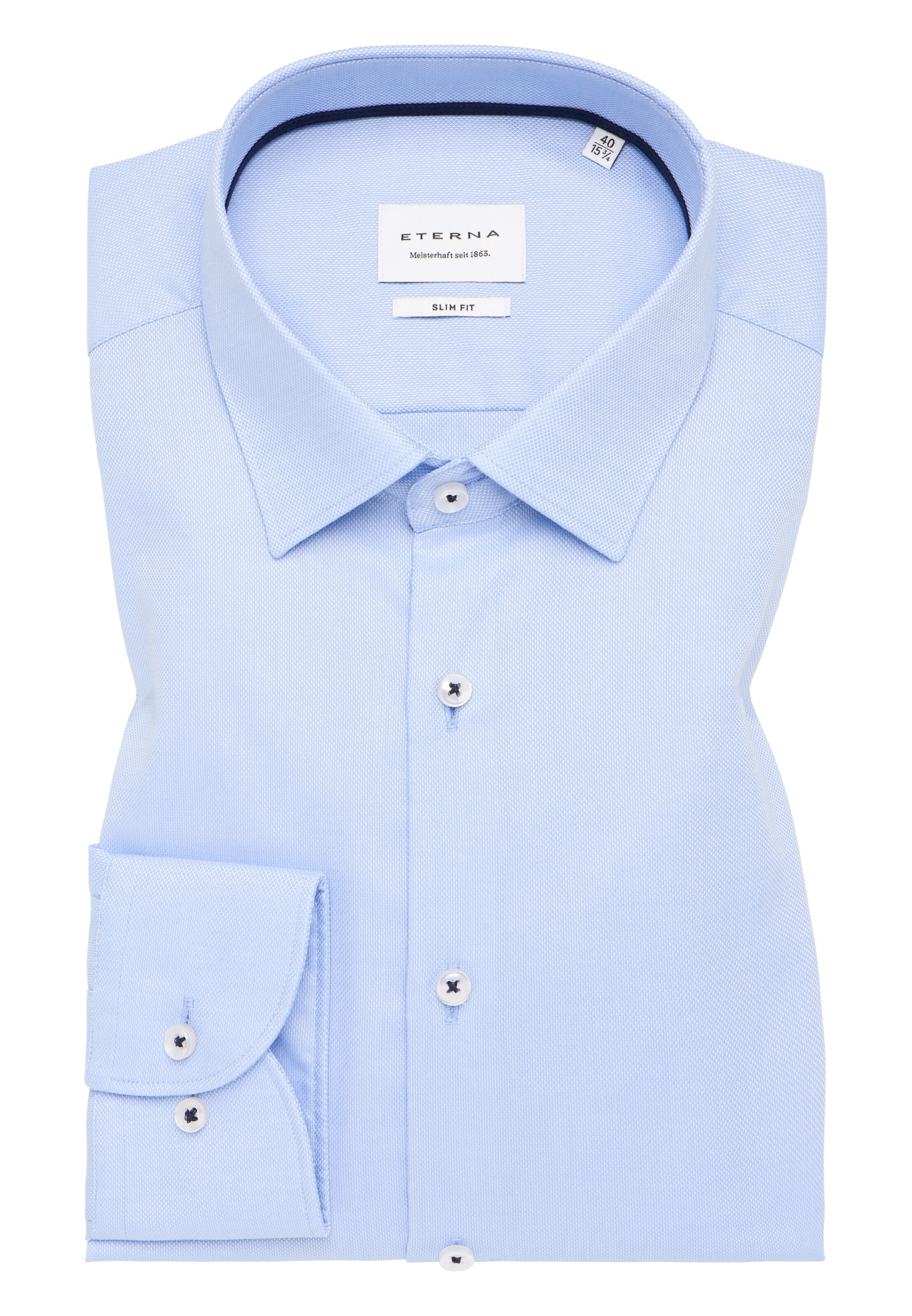 ETERNA Slim fit Business Shirt in Blue