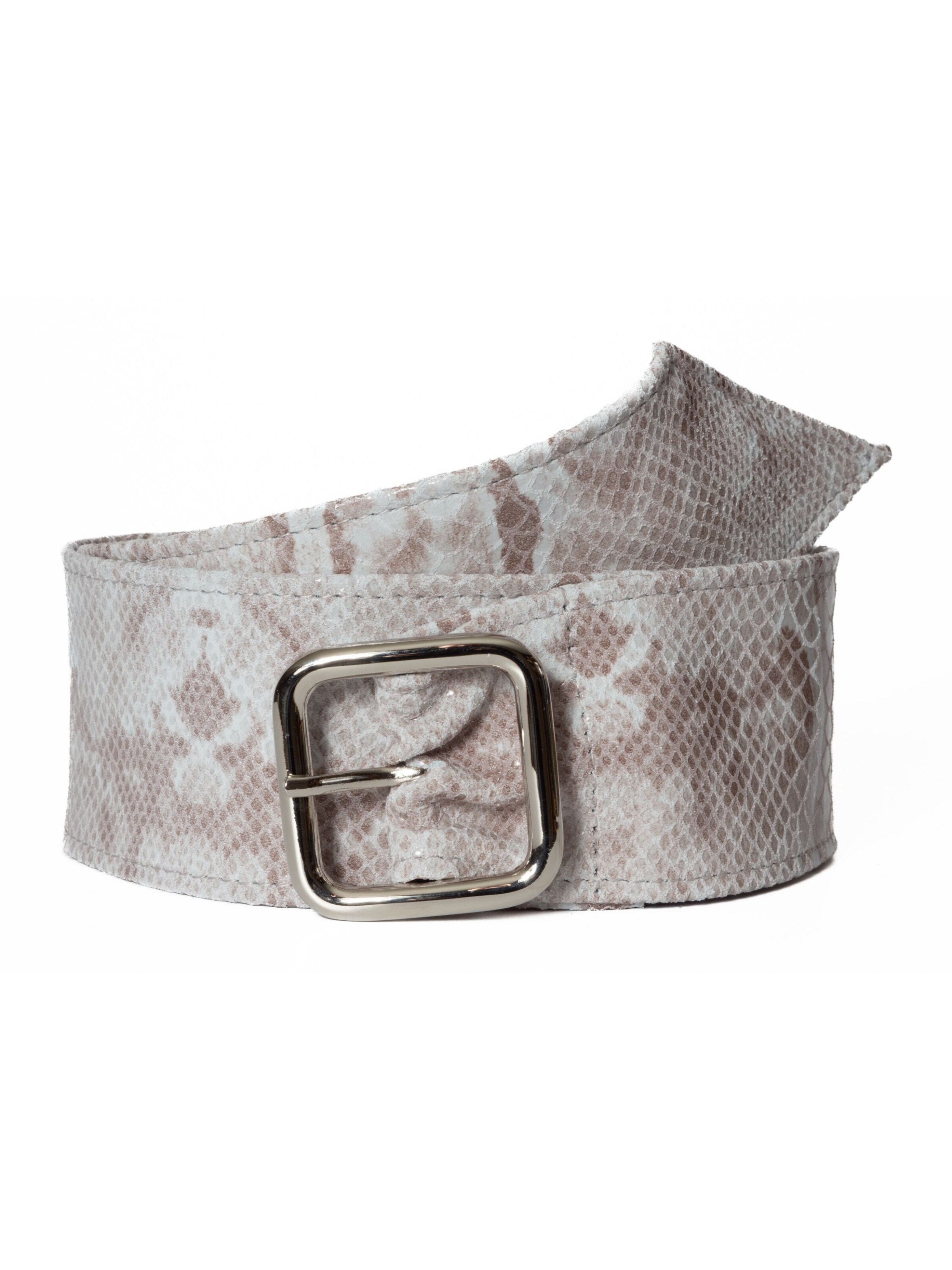 BA98 Belt in White: front