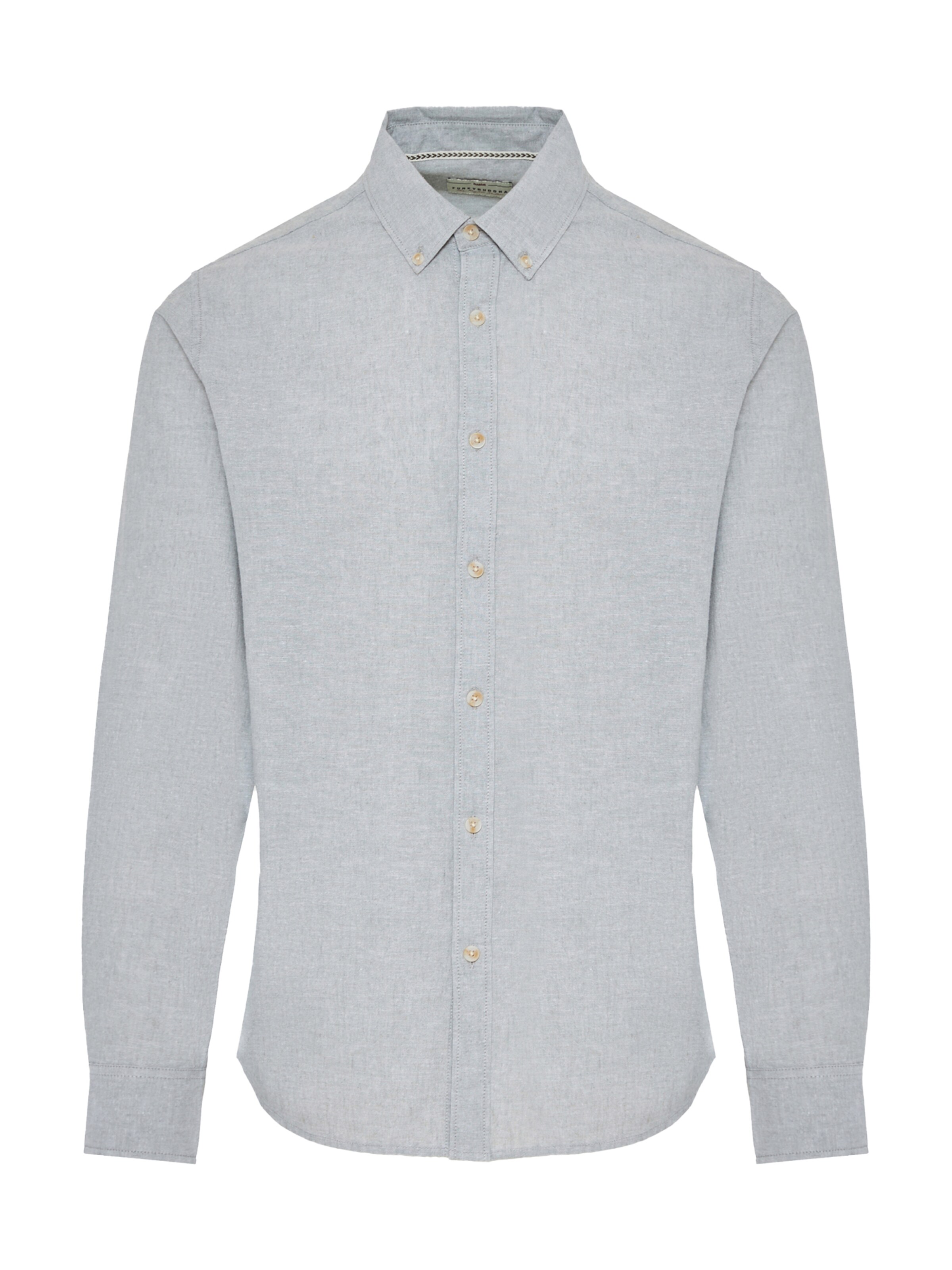 Funky Buddha Regular fit Πουκάμισο σε γκρι: μπροστά