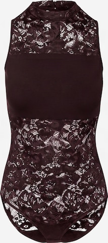 Tricou body de la Urban Classics pe mov: față