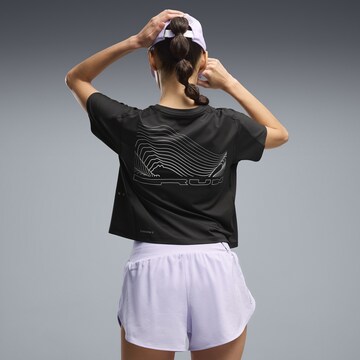 PUMA Performance shirt 'Brightstride Cloudspun' in Black: front