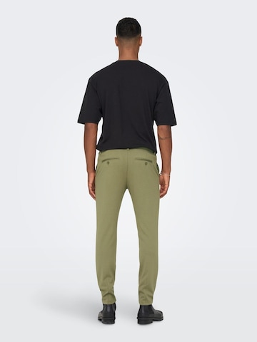 Only & Sons Skinny Chino Pants 'Mark' in Green