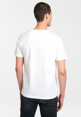 LOGOSHIRT Shirt 'Pirate' in Wit