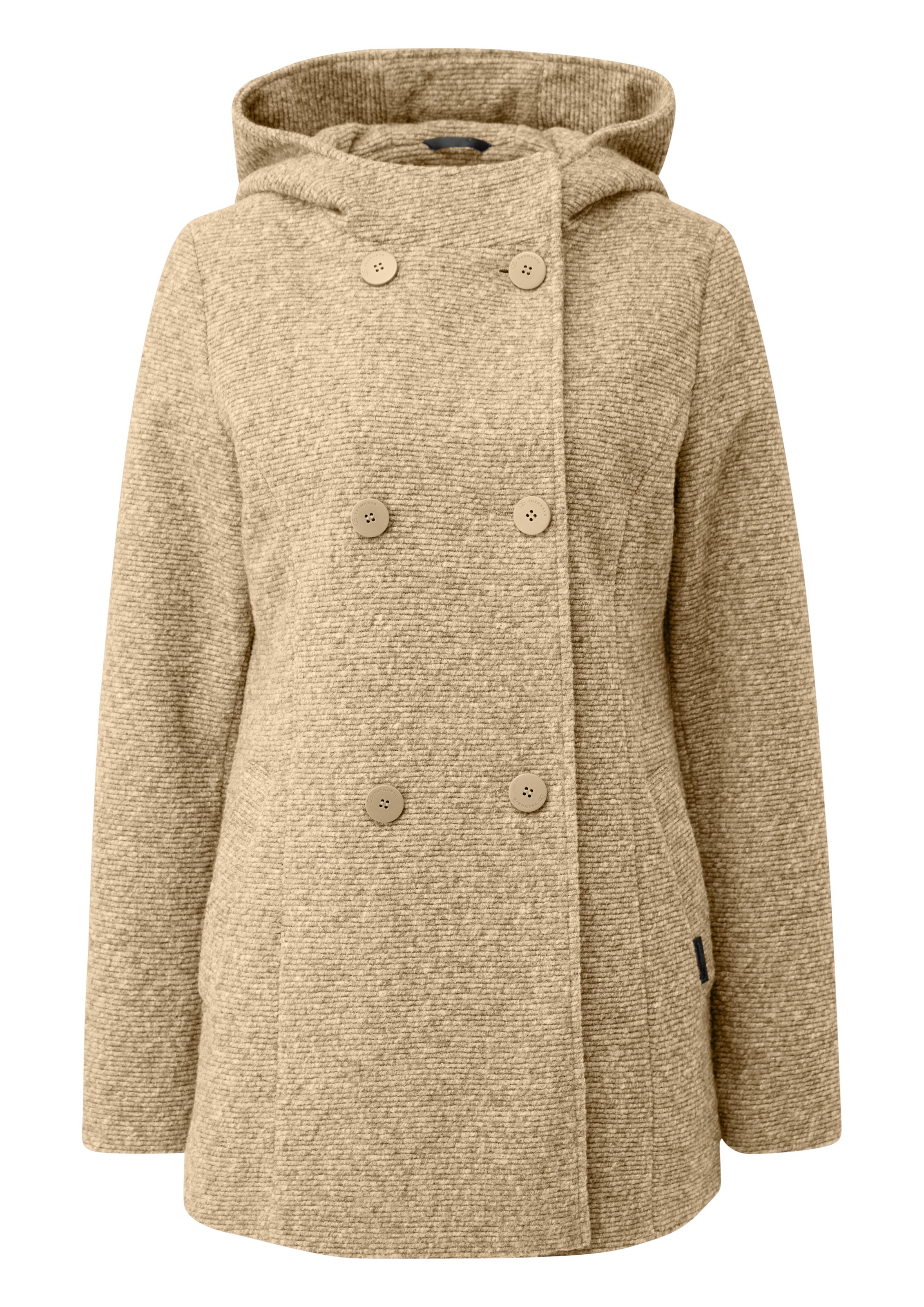 QS Демисезонное пальто в Коричневый: спереди