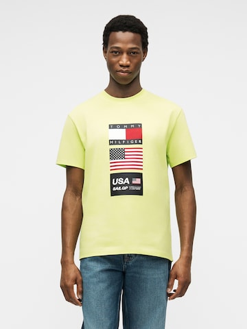 TOMMY HILFIGER Koszulka 'SAILGP SAILING' w kolorze zielony: przód