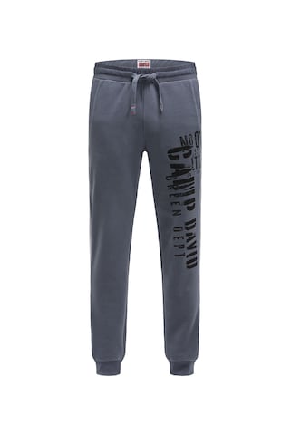 CAMP DAVID Regular Jogginghose mit Seitentapes und Logo Prints in Blau: Vorderseite