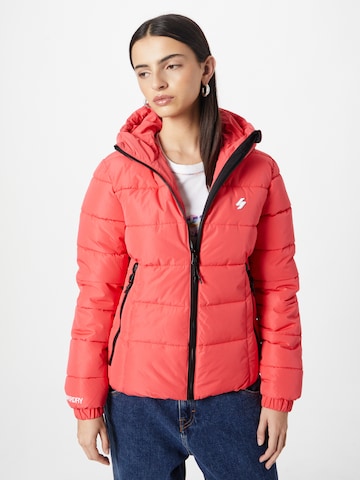 Veste mi-saison Superdry en orange : devant