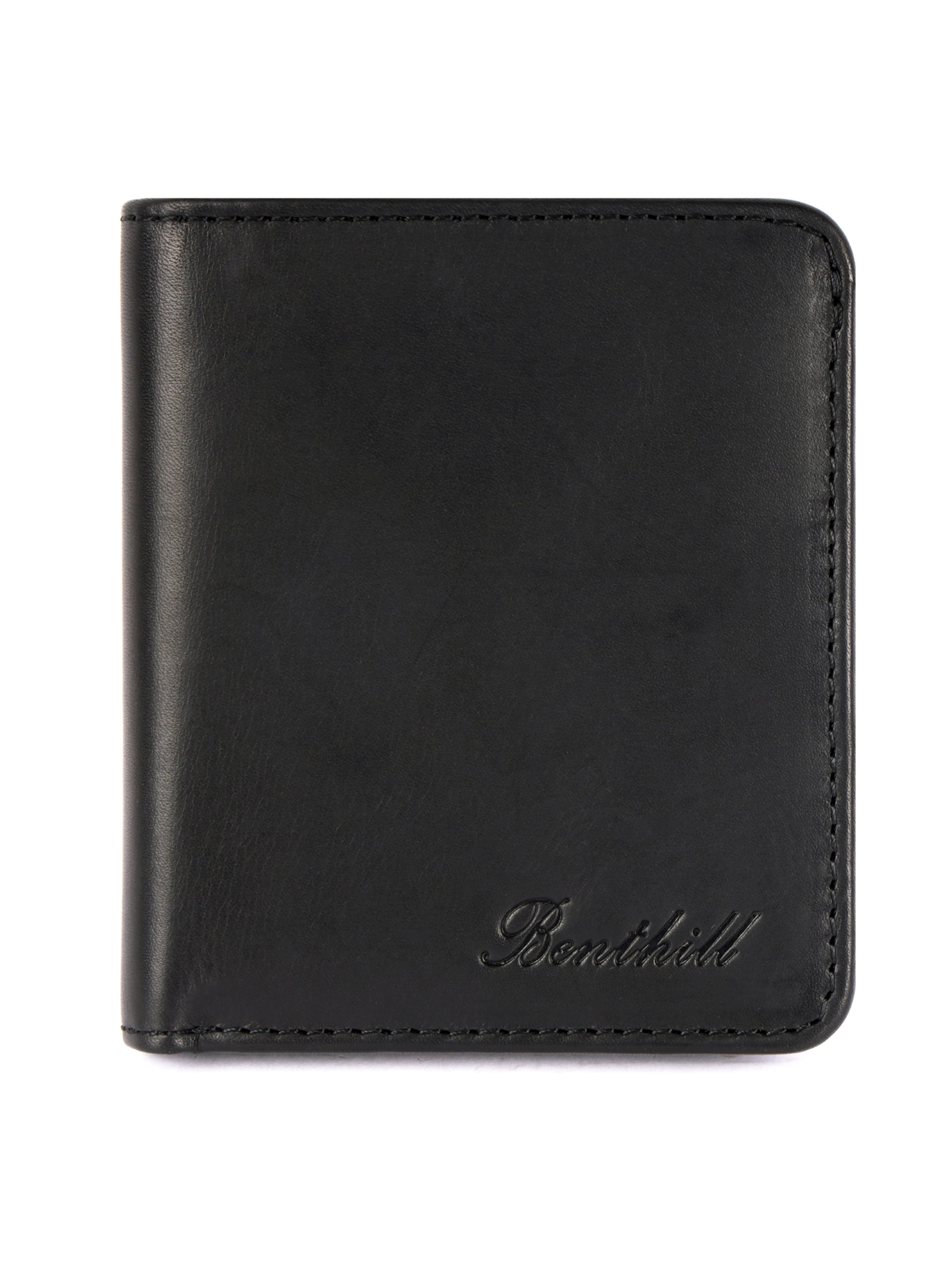 Benthill Portemonnaie 'Slim - Mini'‌‌‌‌‌‌‌‌‌‌ in Schwarz: Vorderseite