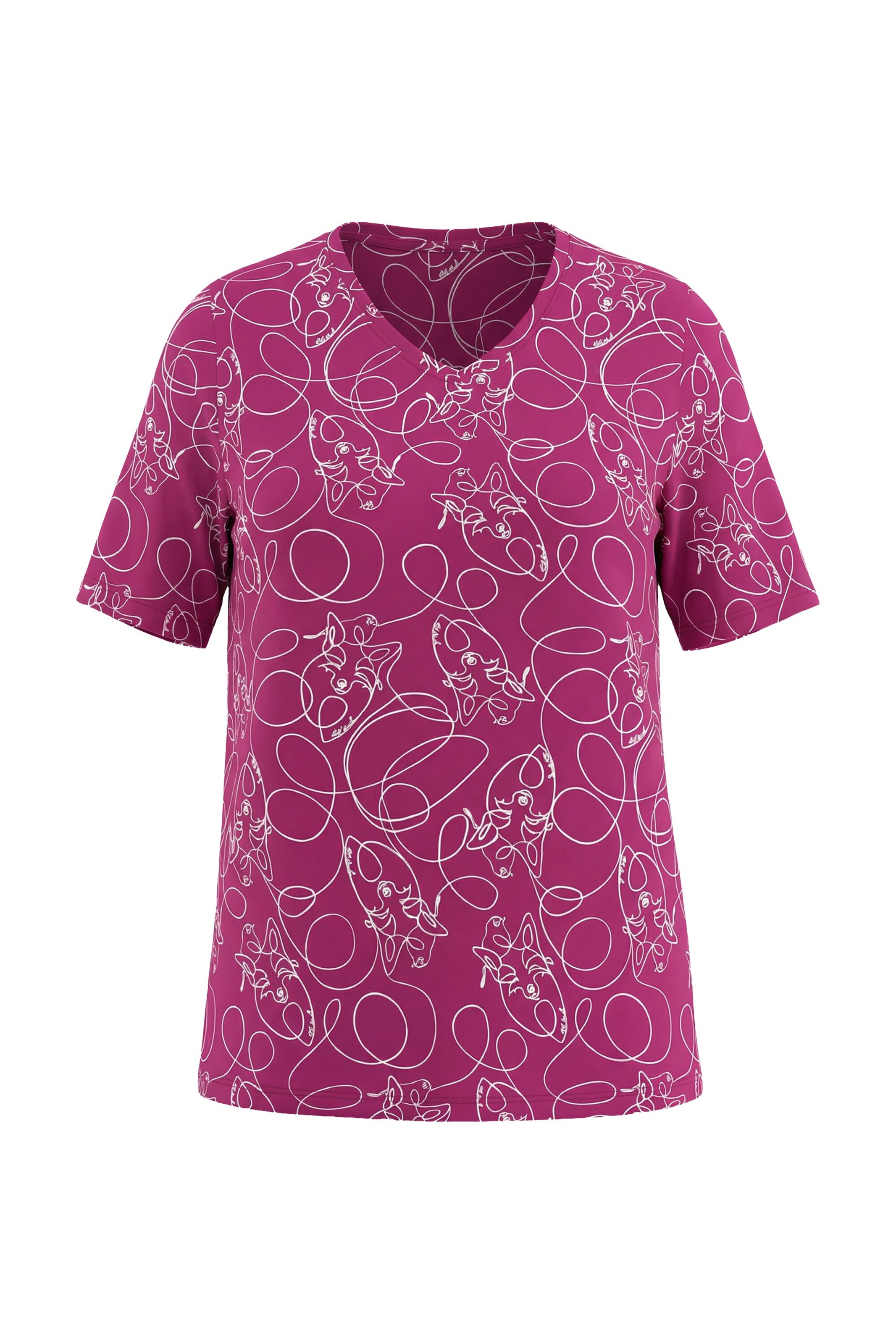 Ulla Popken Shirt in Rot: Vorderseite