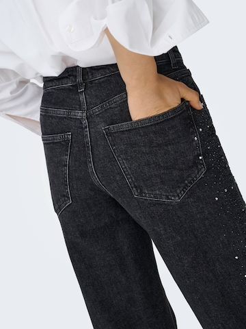 juoda ONLY Plačios klešnės Džinsai 'ONLJUICY'