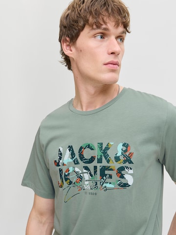 JACK & JONES Футболка 'JJGEPLAS' в Зеленый