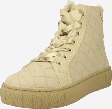 Sneaker alta di Dockers by Gerli in beige: frontale